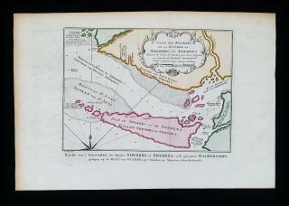 1747 Bellin - Rare Map: Africa,  Guinea,  Bissau,  Cerbera Isle,  Mali,  Sierra Leone
