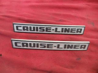 Vintage Mack Truck Cruise - Liner Metal Script Emblem Badge Logo Nameplate
