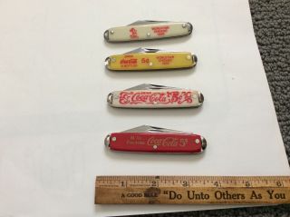 Vintage 1933 World Fair Chicago Mickey Mouse & Coca - Cola Pocket Knives
