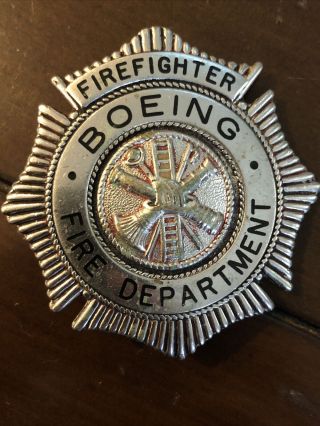 Vintage Boeing Fire Department Firefighter Badge