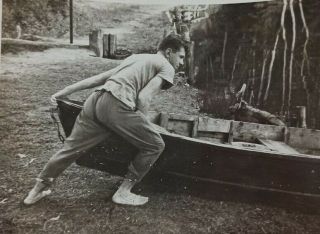 Vintage Photo Muscular Handsome Guy Man Feet Butt Gay Int