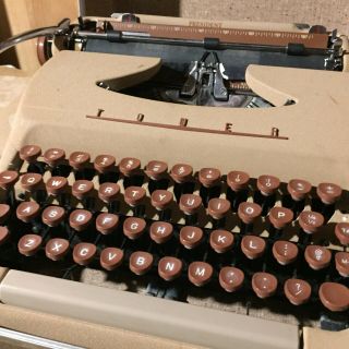 1957 - 58 Sears Tower President Portable Typewriter Classic Vintage Mid - Century
