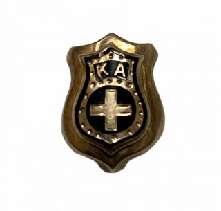Antique 10k Gold Kappa Alpha Order Ka Fraternity Badge Pin D7475