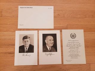 Rare Official 1961 Congressional Invite - President John F.  Kennedy Inaugural