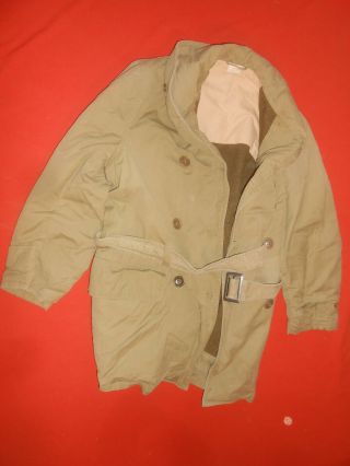 U.  S.  Army : Vintage Wwii Us Army Mackinaw Khaki Uniform Jacket Jeep Coats.  Rare