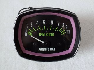 Vintage Arctic Cat Snowmobile Tachometer El Tigre Panther 1973 Race Artic