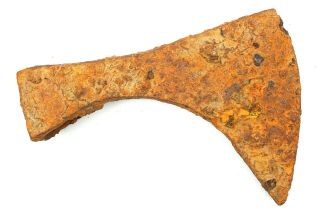 Ancient Rare Authentic Viking Kievan Rus Medieval Iron Battle Axe 12 - 14thС AD 3