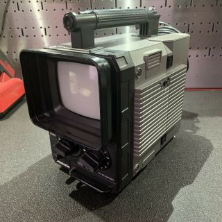 Vintage Portable Tv Battery Powered Retro Movie Prop 70’s Panasonic Tr - 555