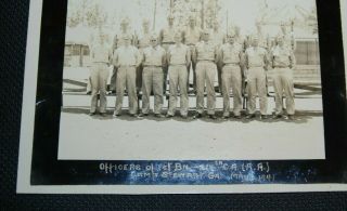 Officers Of 1st Bn 214th Ca (aa) Camp Stewart Ga May 1,  1941 Black White Photo