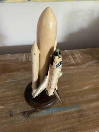 Space Shuttle Model Scale Wooden Very Rare Made By Halnet Int’l