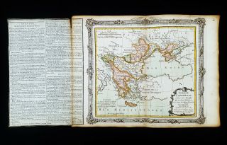 1766 Desnos: Map Of Turkey In Europe,  Balkans,  Greece,  Romania,  Bulgaria
