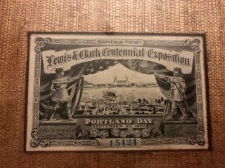 1905 Lewis And Clark Exposition Ticket