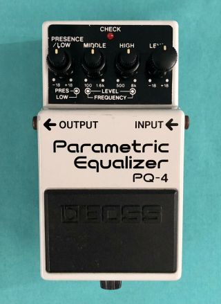 Vintage 1991 Boss Pq - 4 Parametric Equalizer Guitar Effects Pedal Rare