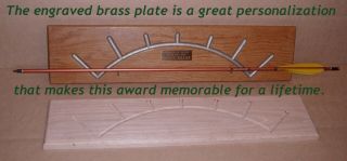 4 Red Oak Arrow Of Light Plaque & Brass Hooks Cub Boy Scout Cross Over Award Diy