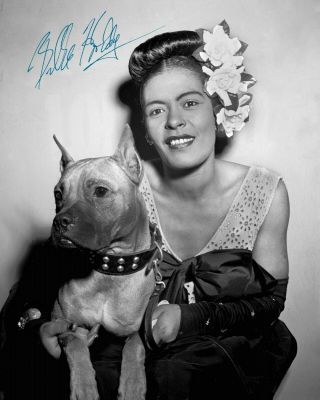 Billie Holiday & Mister Jazz Singing Legend Icon 8 X10 Photo Autograph Rp