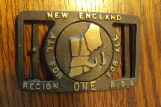 Boy Scout Belt Buckle 1955 Max Silber England Region 1