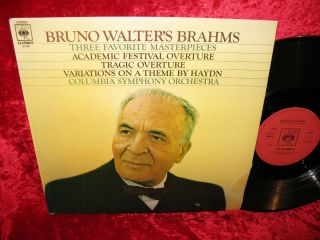 1966 Uk Nm Cbs 61784 Stereo Brahms Academic Festival Overture,  Tragic Overture B