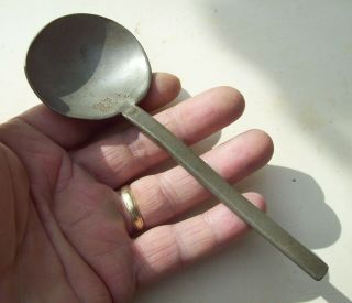 Pewter Spoon With Marks 1600 