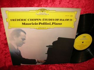 1972 Uk Nm Dg 2530 291 Stereo Chopin Etudes Op.  10 & 25 Pollini