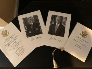 Official President Obama Biden 2013 Inauguration Invite & Program