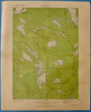 Nicatous Lake,  Maine,  Vintage Usgs Topographic Map,  1932