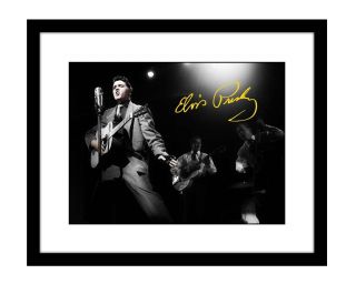 Elvis Presley 8x10 Signed Photo The King Rock N Roll Music Guitar Band Autograph
