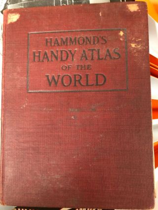 Hammond’s Handy Atlas Of The World 1910