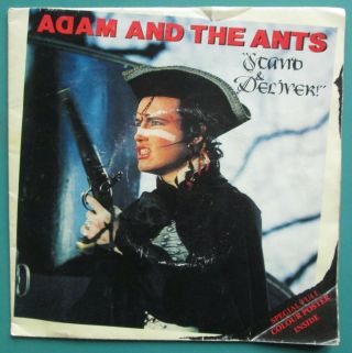 Adam And The Ants: Stand & Deliver 7 " Vinyl Single 1st 1981 Uk Press Poster Cbs