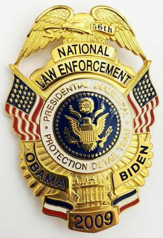 2009 Obama Biden Presidential Inaugural National Protection Team Badge