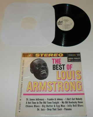 The Best Of Louis Armstrong 1964 Lp Audio Fidelity Records No.  Afsd - 6132