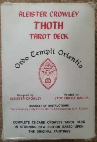 Vintage Aleister Crowley Thoth Tarot Card Deck 1978 1983 Includes Instructions