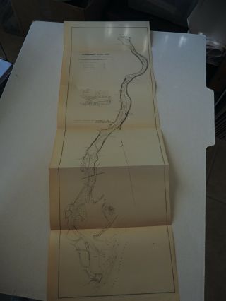 Antique Map - Housatonic River,  Conn,  1882