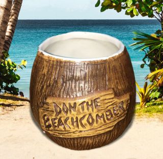 Vintage Don The Beachcomber Coconut Tiki Mug