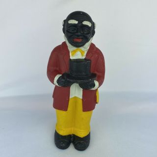 Black Americana Cast Iron Coin Bank Male Uncle Moses Vintage Antique