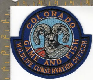 Old Colorado Game Fish Wildlife Conservation Officer Police Patch Game Warden