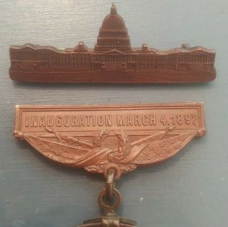 1897 William McKinley Presidential Inauguration Medal 2