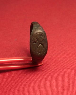 Ancient Hellenic Seal Ring,  Finger Ring,  2500 Years Old