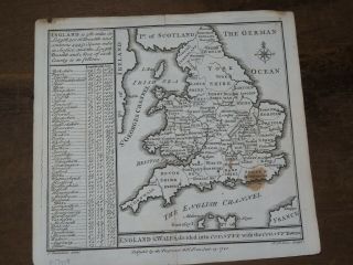 1724 Map Of Isles Britanniques By Nicolas De Fer Angleterre Ecosse Irlande