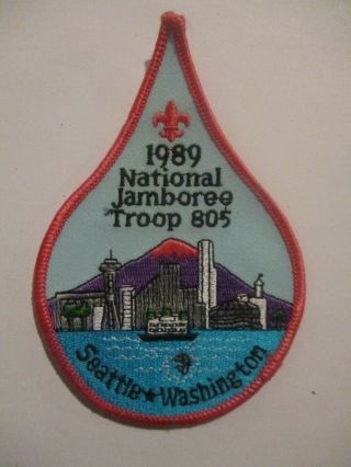 1989 National Jamboree - Troop 805 - Chief Seattle Council Patch