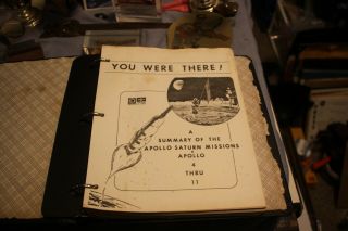 Extremely Rare Dow Industries Nasa " You Were There " Summary Of Apollo 4 Thru 11