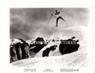 R1013 Ski Jumper In Ski On The Wild Side 1967 Warren Miller Vintage Photograph