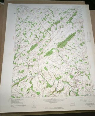Buckingham Pa Bucks County Usgs Topographical Geological Survey Quadrangle Map
