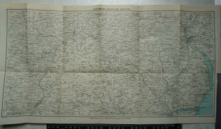 1932 Vintage Bartholomew Map Of Dartmoor - Northern Section,  Devon