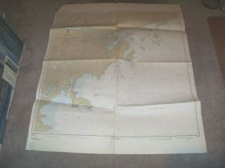 1979 20th Edition Map National Ocean Survey Salem And Lynn Harbors Massachusetts