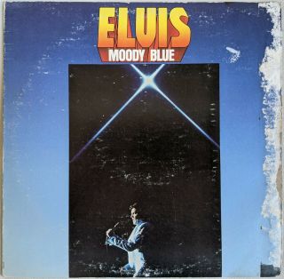 Elvis Presley - Moody Blue,  Rca Afl1 - 2428 Blue Vinyl Vg/g -