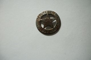 Vintage Obsolete Benewak,  Ida.  County Deputy Sheriff Badge