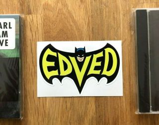 Pearl Jam Edved Batman Sticker Rare Rare Eddie Vedder Pick Decal