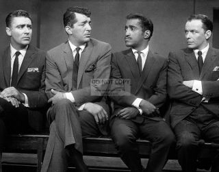 The Rat Pack Lawford,  Dean Martin,  Davis Jr. ,  Frank Sinatra 11x14 Photo (lg - 190)
