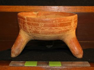 A/a - T,  N/n/b/l,  Pre Columbian,  P/c,  M/a/z,  Incised Tripod Bowl,  E/l/p/c,  900