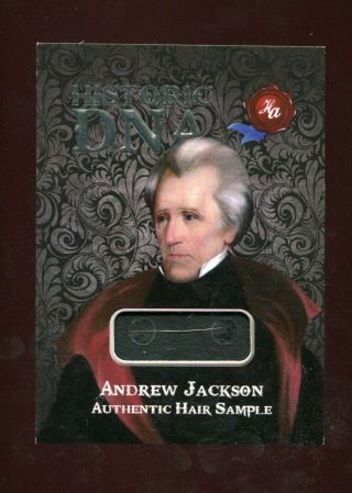 2020 Historic Autographs First 36 Potus Andrew Jackson Dna Hair Relic 122/173